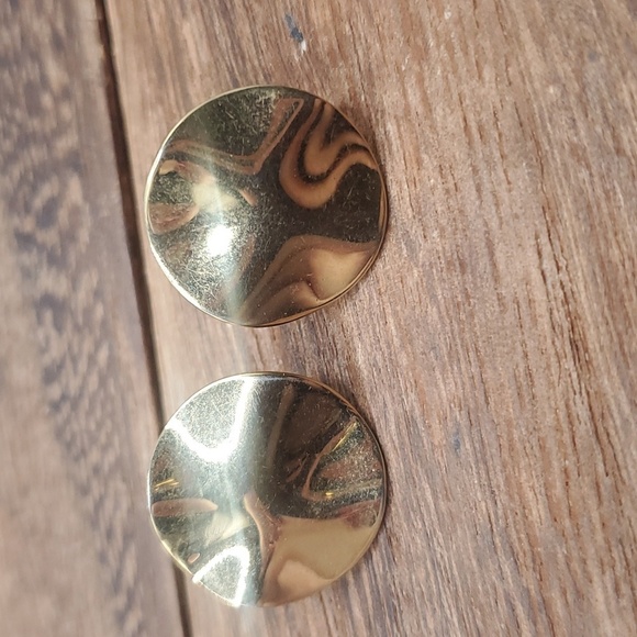 E935 crinkle wave earrings - Picture 1 of 2